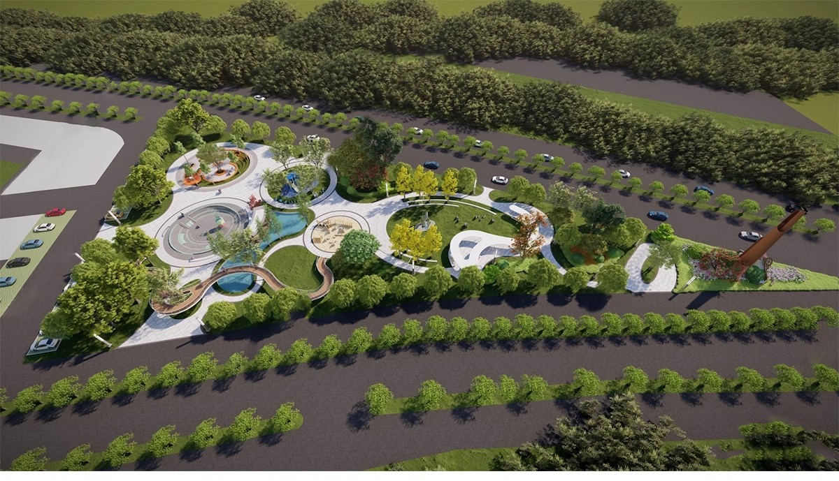 图片[13]-现代线性带状口袋公园街头绿地市政小游园城市休闲广场景观su模型-大怪兽分享