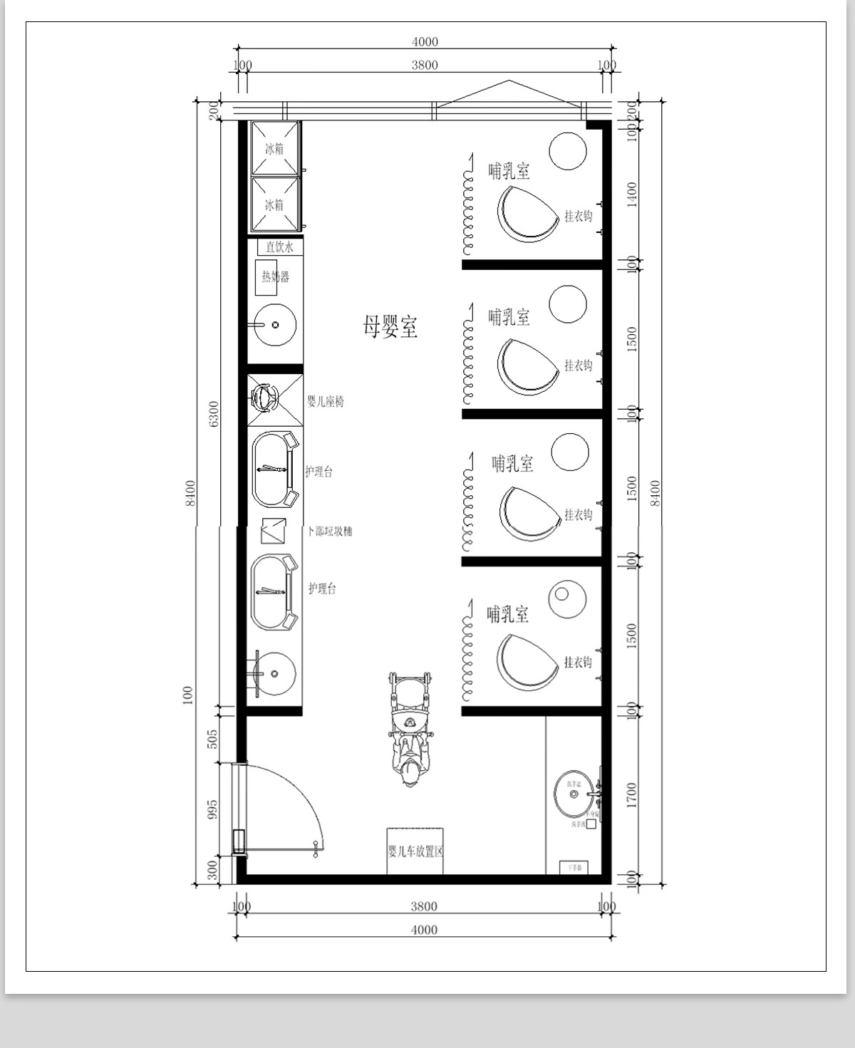 图片[13]-母婴店CAD施工图纸婴儿生活馆货柜展示柜子店面装修设计效果图库-大怪兽分享
