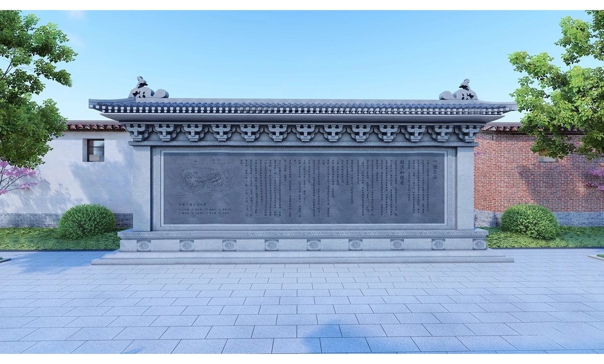 图片[13]-影壁照壁墙景墙su模型庭院四合院围墙院子屏风浮雕新中式草图大师-大怪兽分享