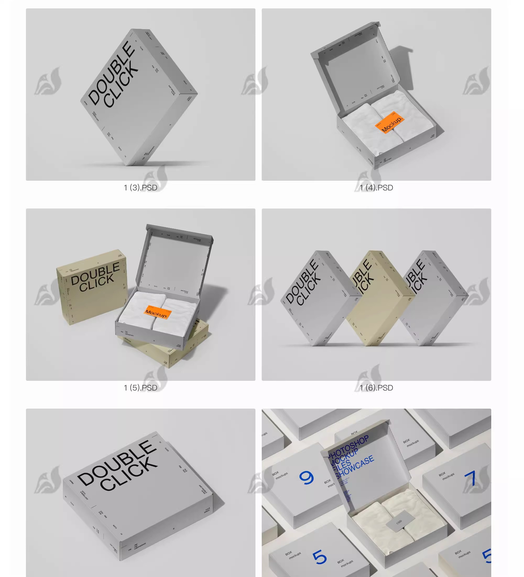 图片[13]-正方形飞机盒翻盖文创礼盒纸盒包装盒展开效果图设计psd样机素材-大怪兽分享