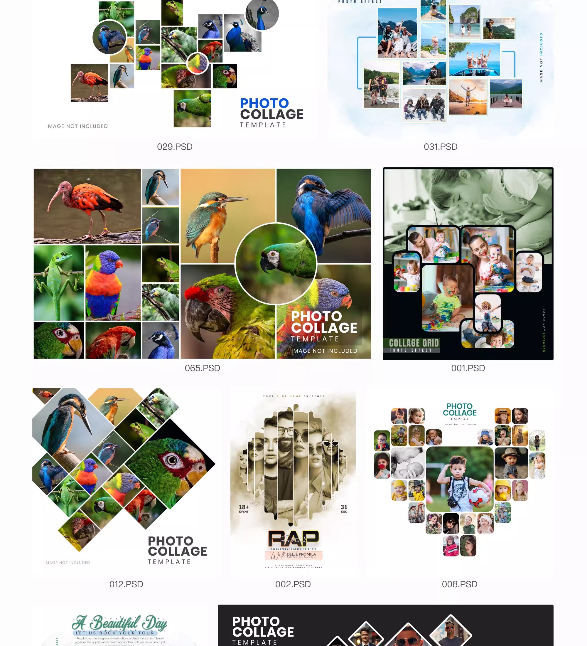 图片[14]-照片拼图相册模板毕业季儿童纪念册校园同学录创意PSD设计素材-大怪兽分享
