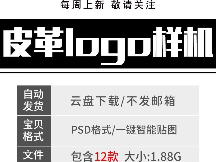 图片[2]-质感皮革织物企业标签logo设计品牌提案样机智能贴图展示PSD素材-大怪兽分享