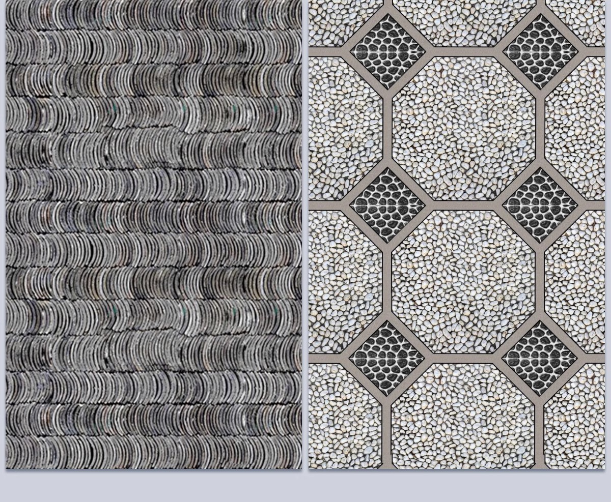 图片[14]-鹅卵石瓦片青瓦小青砖贴图地面铺装拼花ps素材库新中式园林铺地su-大怪兽分享