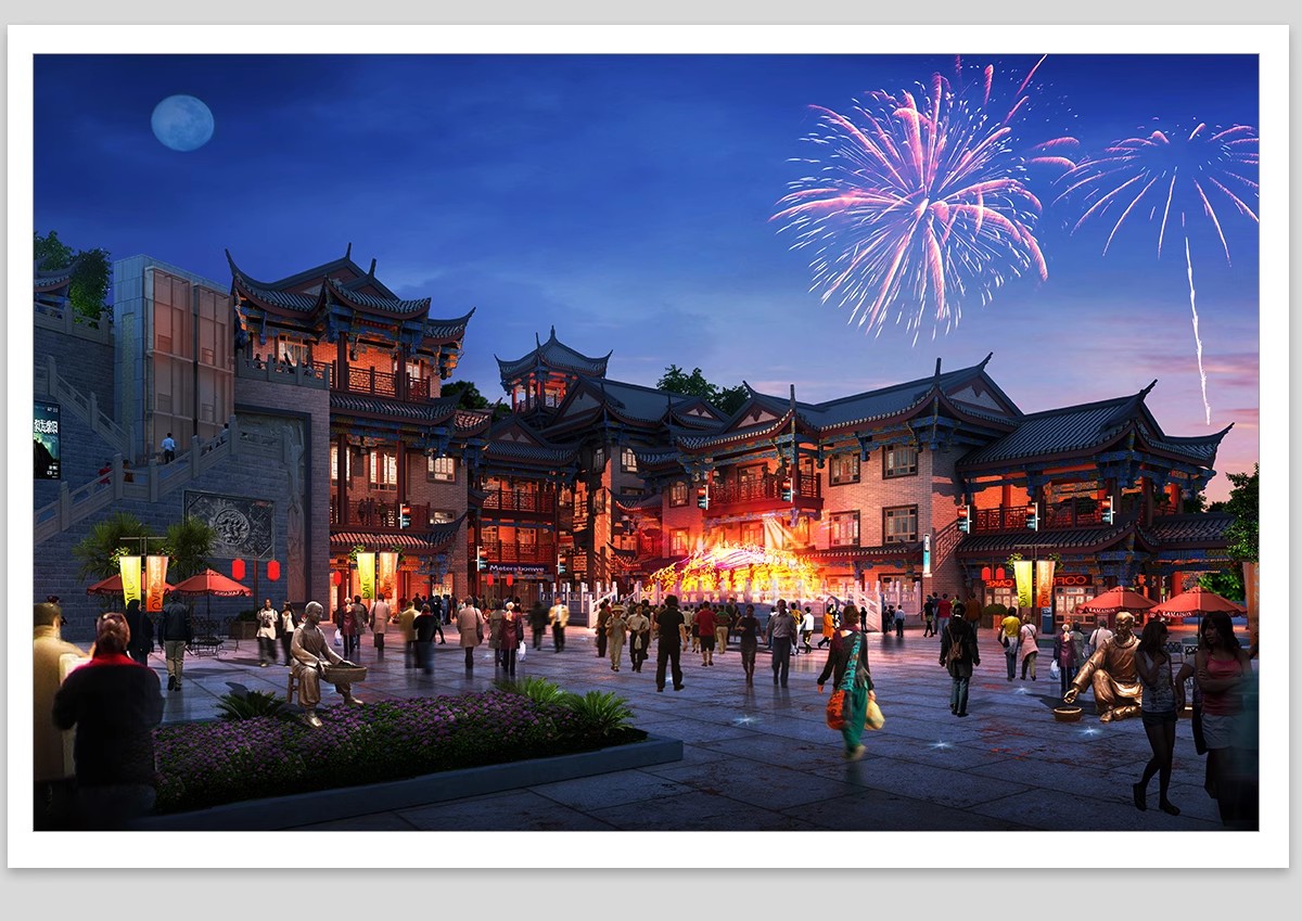 图片[14]-夜景树木植物ps灯光效果图 效果图psd分层公园氛围灯亮化工程素材-大怪兽分享