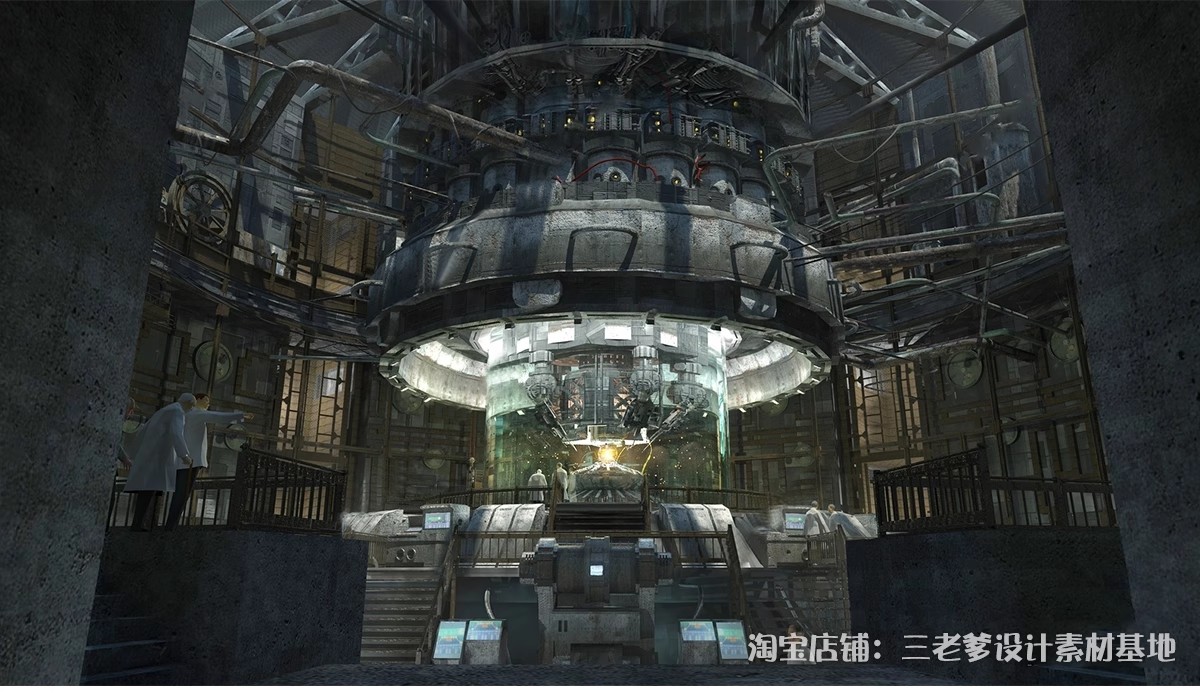 图片[14]-游戏影视动画场景SU模型 中式古风仙侠宫殿建筑科幻基地草图大师-大怪兽分享