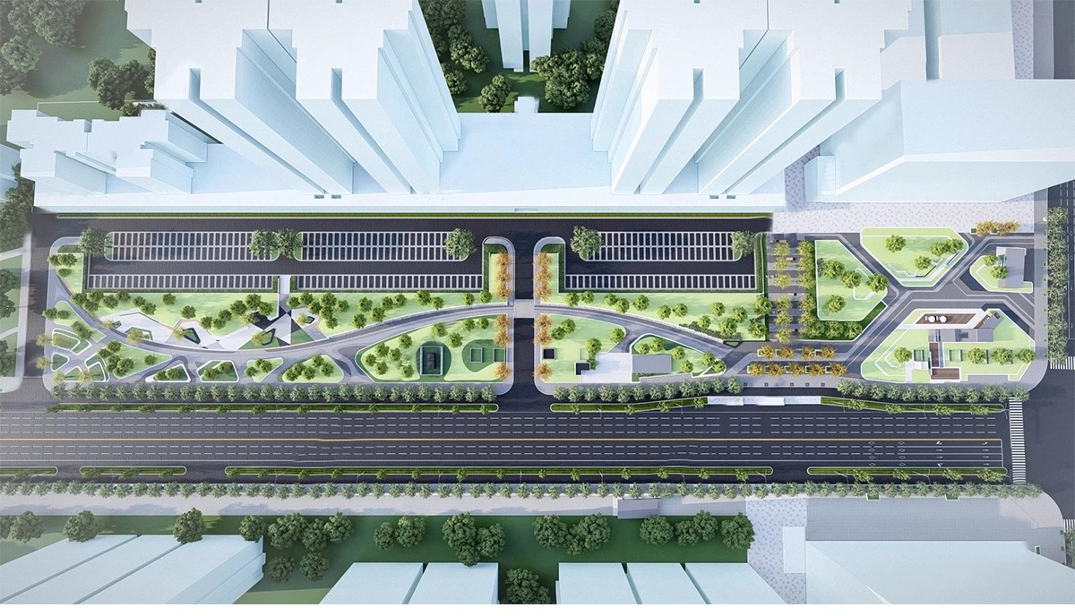 图片[14]-现代线性带状口袋公园街头绿地市政小游园城市休闲广场景观su模型-大怪兽分享