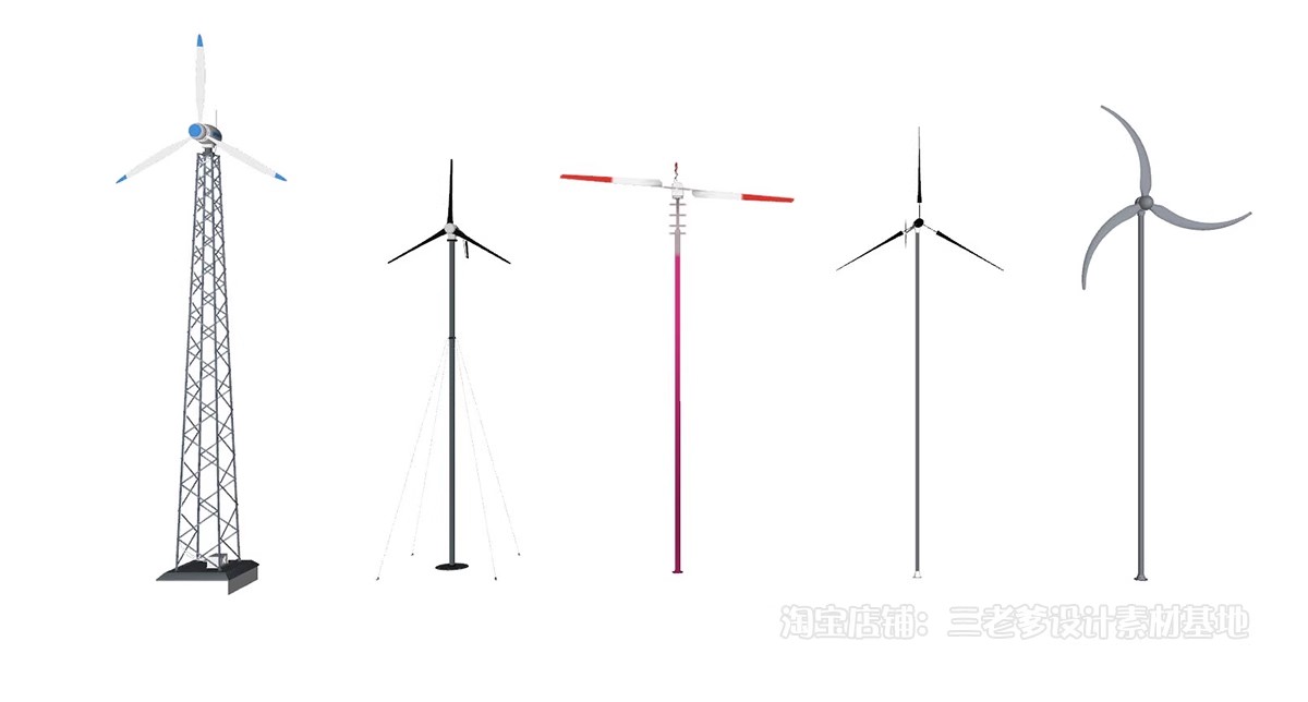 图片[14]-风力发电机su模型现代风车太阳能板山顶雷达站风能风电机草图大师-大怪兽分享