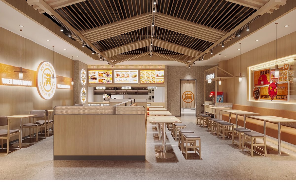图片[15]-汉堡店炸鸡店SU模型现代工业风西式快餐厅铺装修设计草图大师素材-大怪兽分享