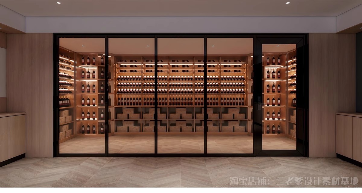 图片[15]-酒窖酒庄SU模型库现代新中式红酒专卖店酒柜货架展柜展厅草图大师-大怪兽分享