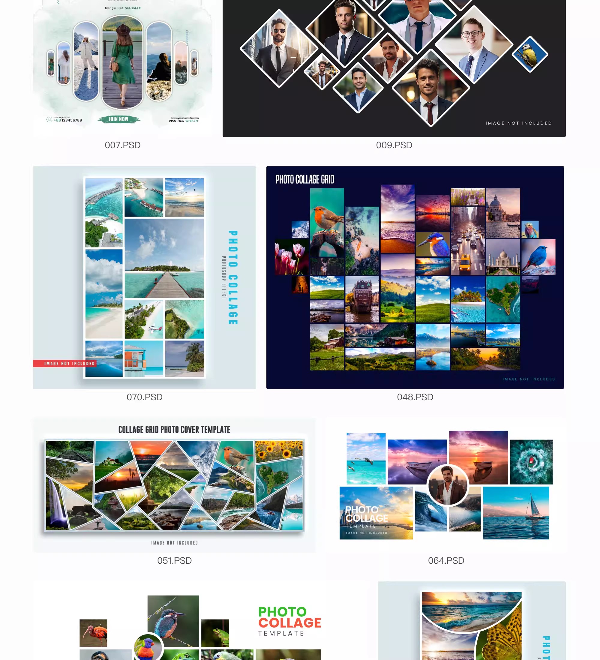 图片[15]-照片拼图相册模板毕业季儿童纪念册校园同学录创意PSD设计素材-大怪兽分享