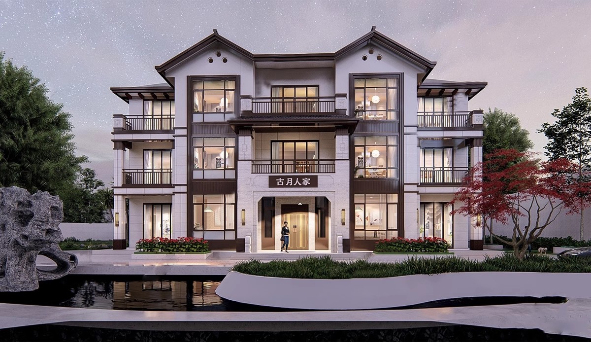 图片[13]-双拼联排别墅su模型库建筑农村自建房现代新中式欧式房屋草图大师-大怪兽分享
