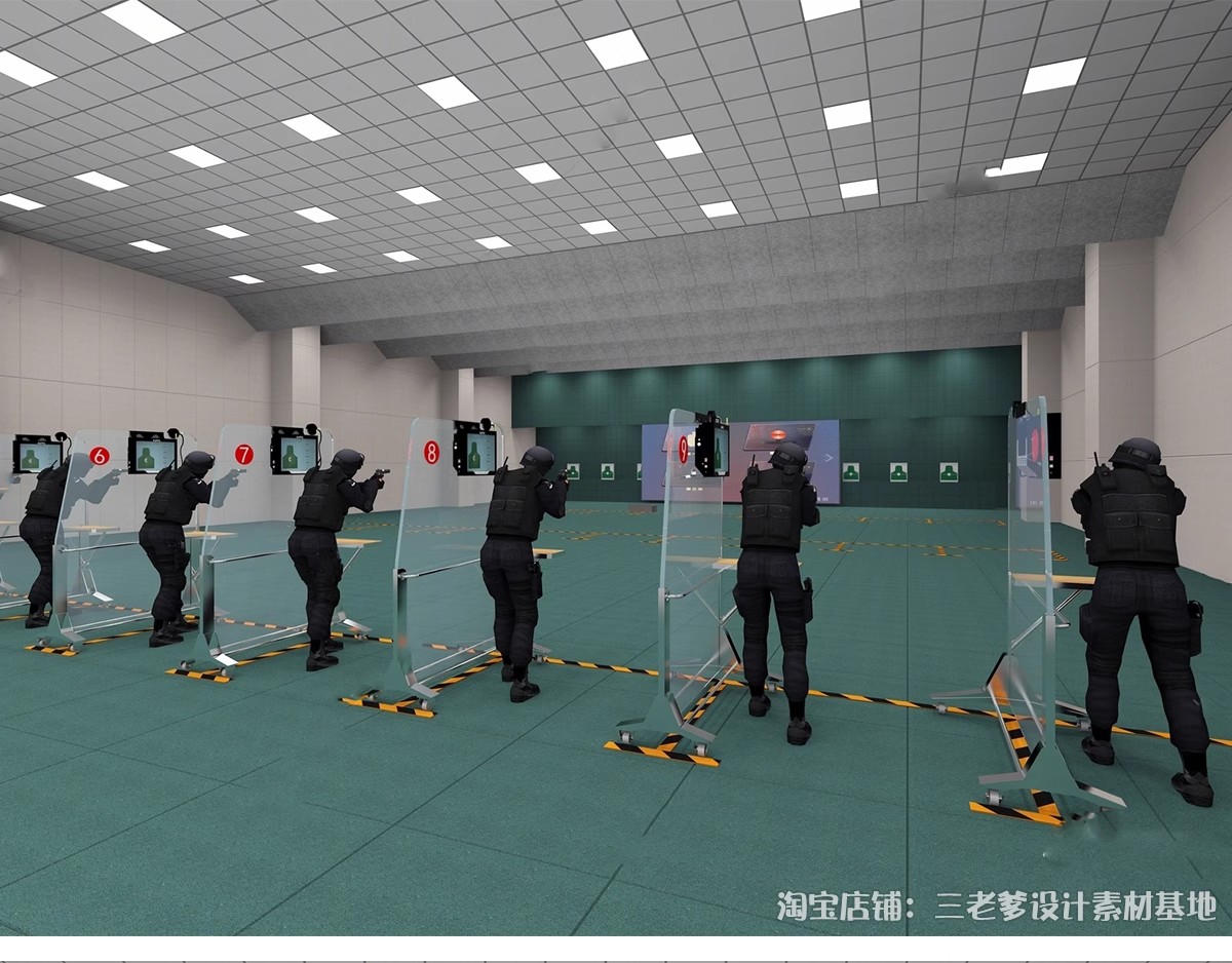 图片[15]-射箭馆射击场地打靶场su模型弓箭体验馆原始原木风俱乐部草图大师-大怪兽分享