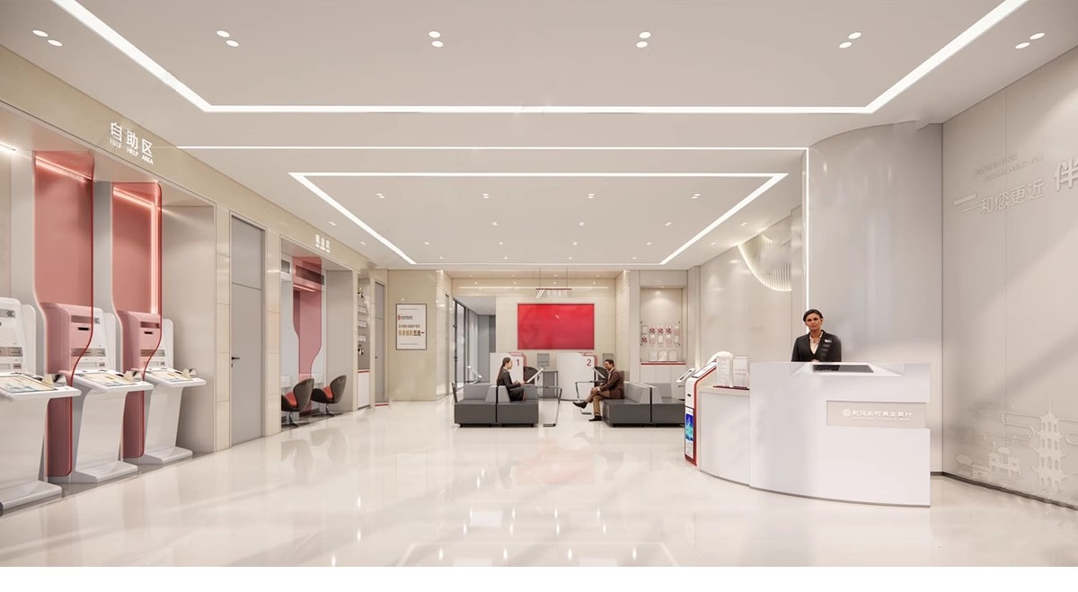 图片[15]-银行SU模型 现代服务营业大厅大堂银行柜台ATM自助取款机草图大师-大怪兽分享