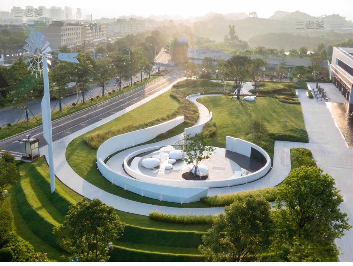 图片[15]-现代线性带状口袋公园街头绿地市政小游园城市休闲广场景观su模型-大怪兽分享