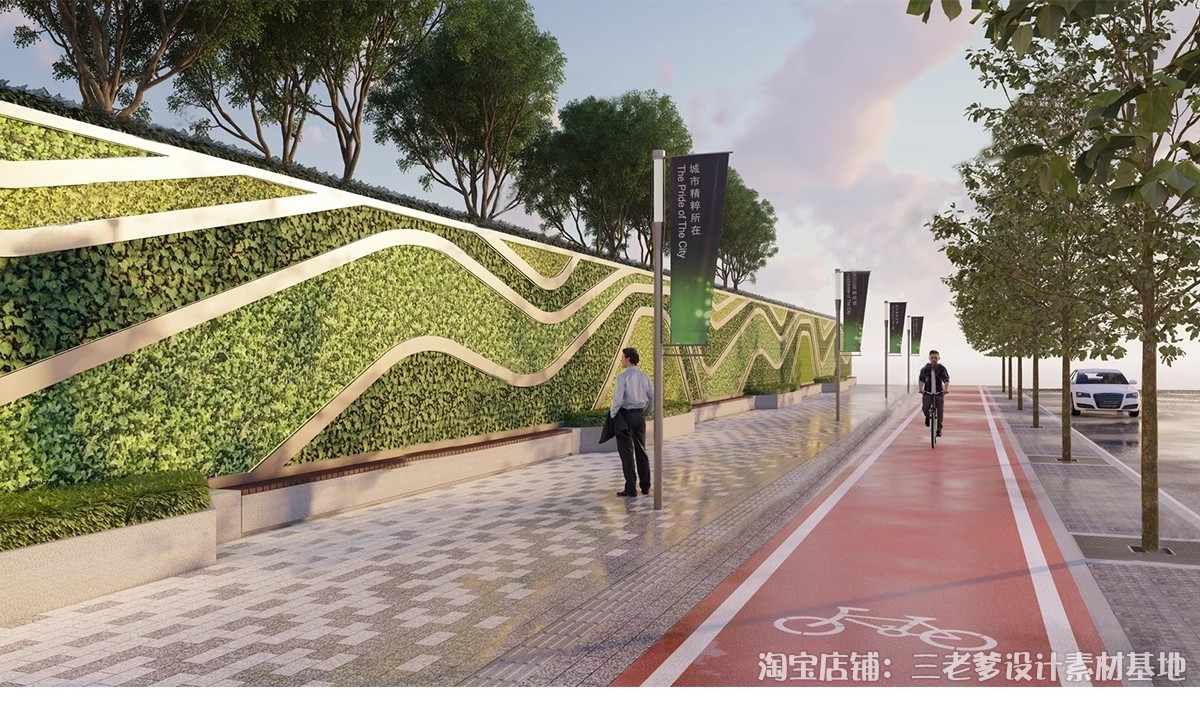 图片[15]-垂直绿化景墙SU模型小区围墙景观植物绿植围挡绿化墙单体草图大师-大怪兽分享