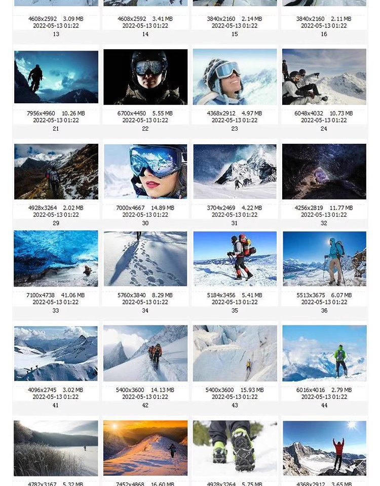 图片[13]-高清运动健身JPG图片攀登雪山登山积雪山峰设计喷绘打印合成素材-大怪兽分享