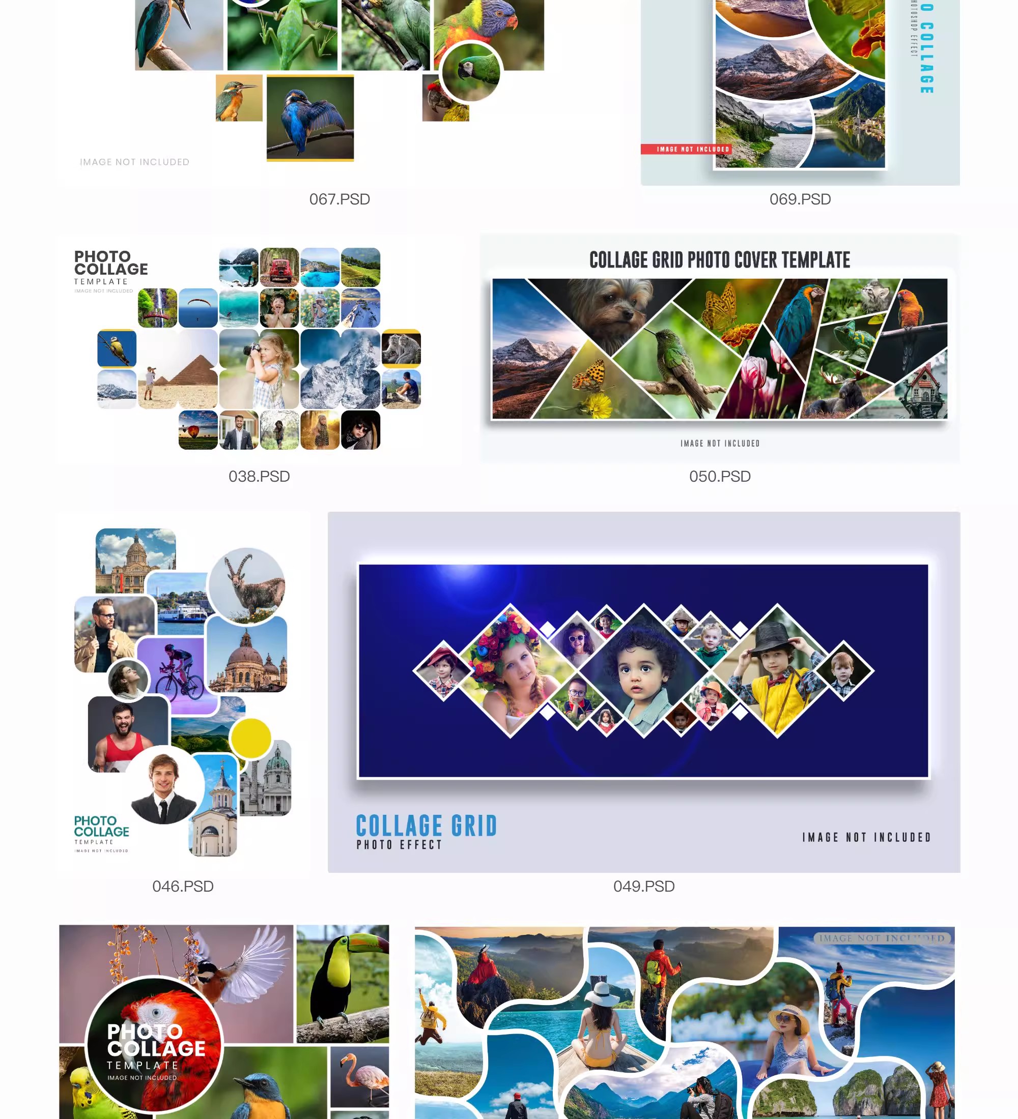图片[16]-照片拼图相册模板毕业季儿童纪念册校园同学录创意PSD设计素材-大怪兽分享