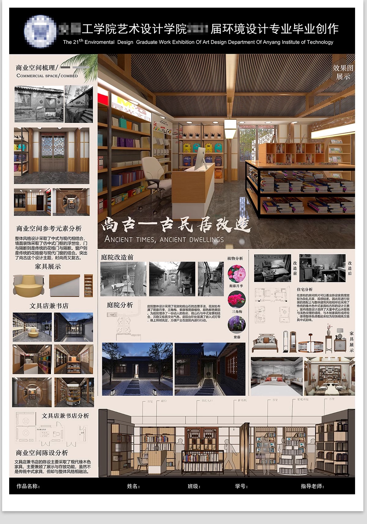图片[16]-乡村民宿设计建筑室内别墅庭院改造分析图素材PSD排版模板PS展板-大怪兽分享