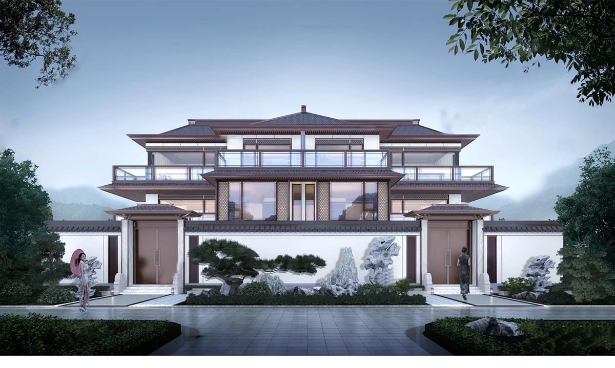 图片[14]-双拼联排别墅su模型库建筑农村自建房现代新中式欧式房屋草图大师-大怪兽分享