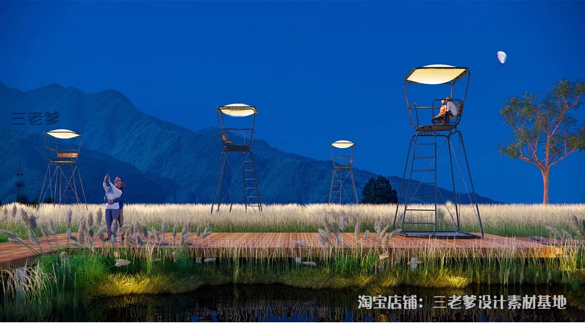 图片[16]-艺术装置SU模型田园乡村雕塑小品网红打卡拍照景观构筑标识指示牌-大怪兽分享