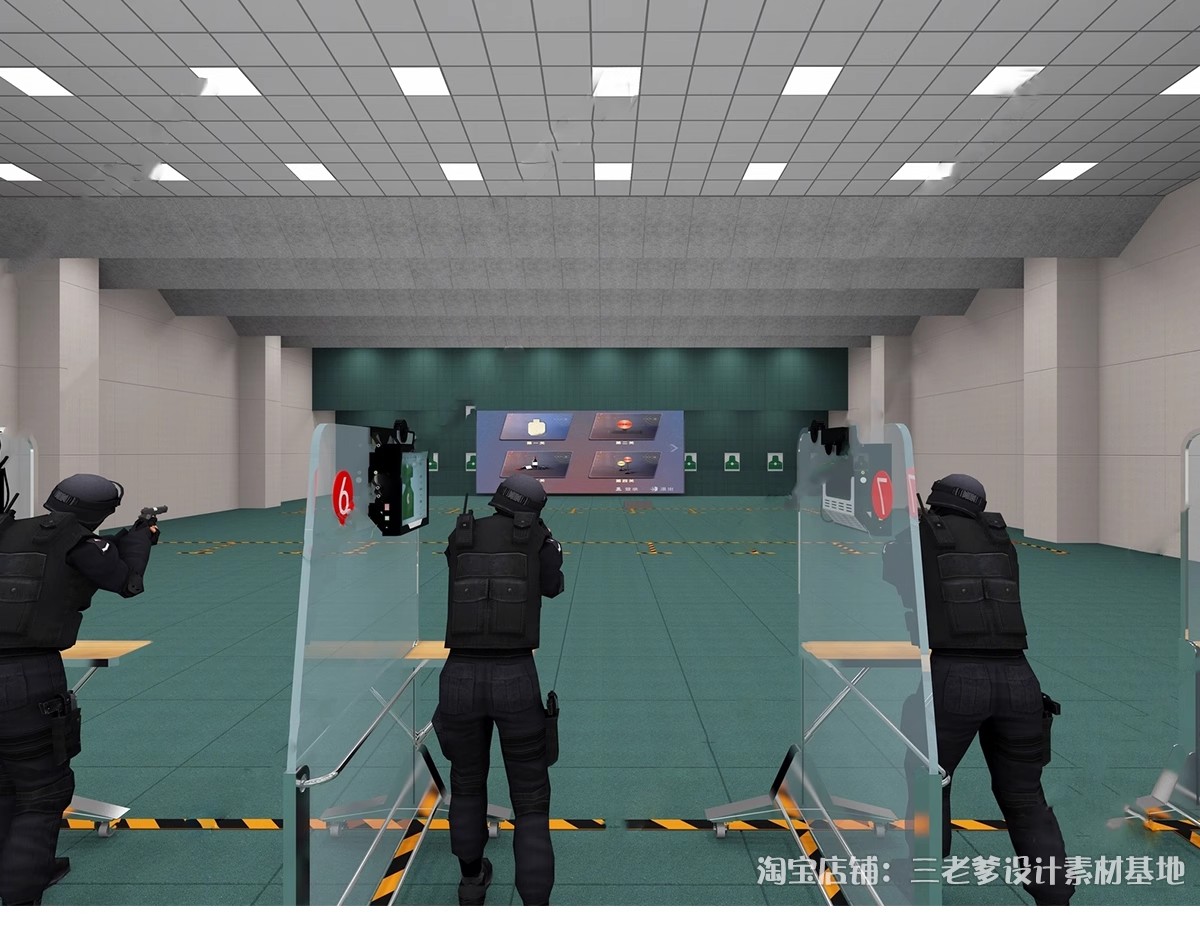 图片[16]-射箭馆射击场地打靶场su模型弓箭体验馆原始原木风俱乐部草图大师-大怪兽分享