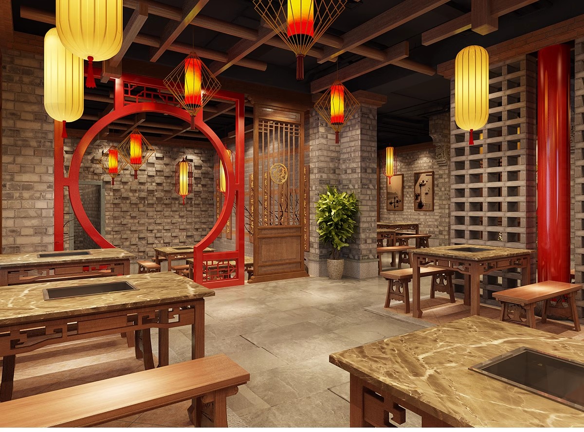 图片[16]-火锅店CAD施工图纸室内装修设计餐厅餐饮门面平面布局图方案图库-大怪兽分享