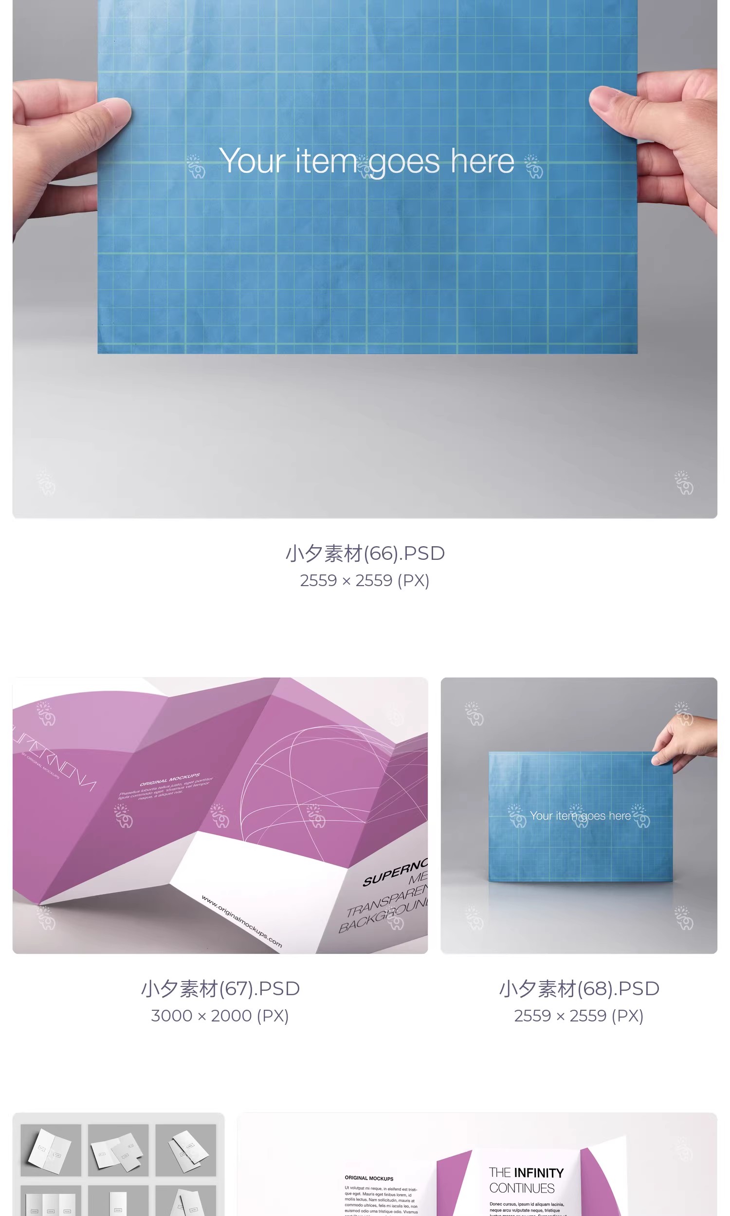 图片[16]-高端品牌对折三折页四折页展示效果图PSD分层智能贴图样机模板-大怪兽分享