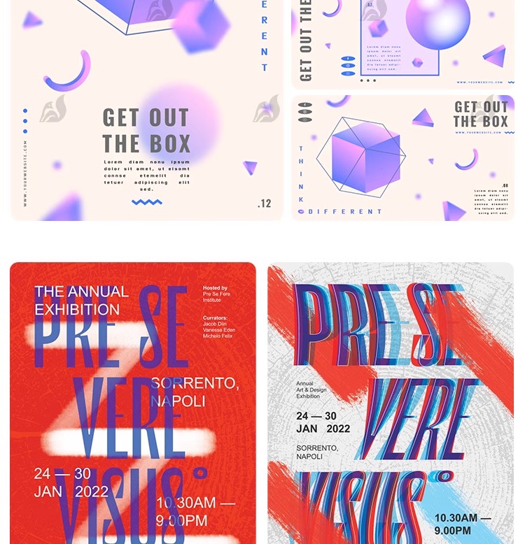 图片[4]-创意艺术展时尚海报毕业展高端摄影展kv主视觉设计模板psd/Ai素材-大怪兽分享