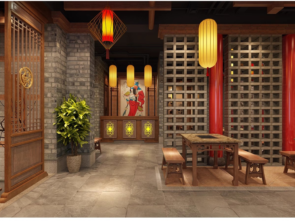 图片[17]-火锅店CAD施工图纸室内装修设计餐厅餐饮门面平面布局图方案图库-大怪兽分享