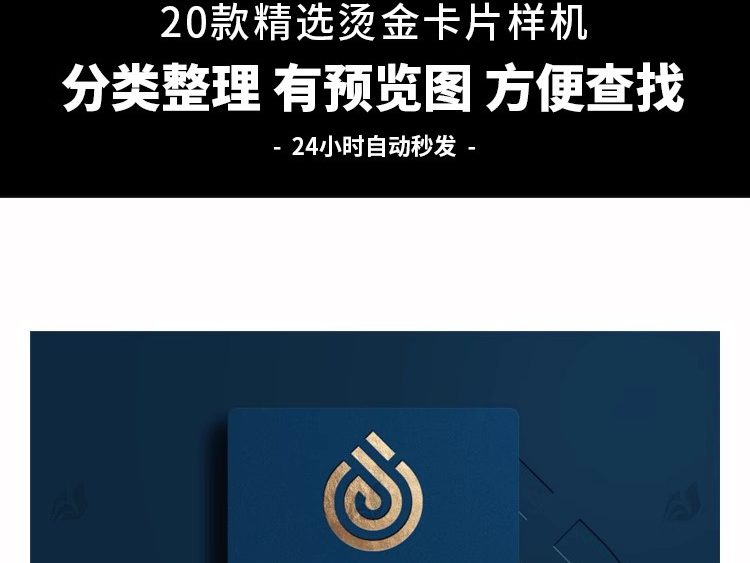图片[3]-高端烫金黑色感卡片名片LOGO智能贴图展示效果图样机PSD设计素材-大怪兽分享