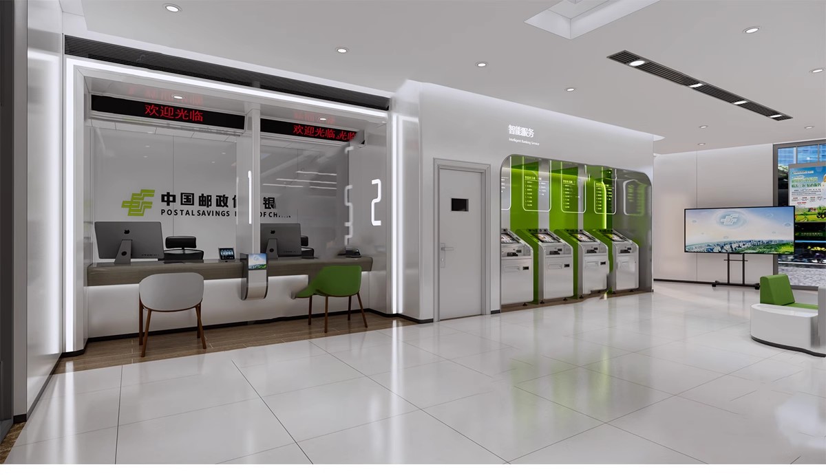 图片[17]-银行SU模型 现代服务营业大厅大堂银行柜台ATM自助取款机草图大师-大怪兽分享