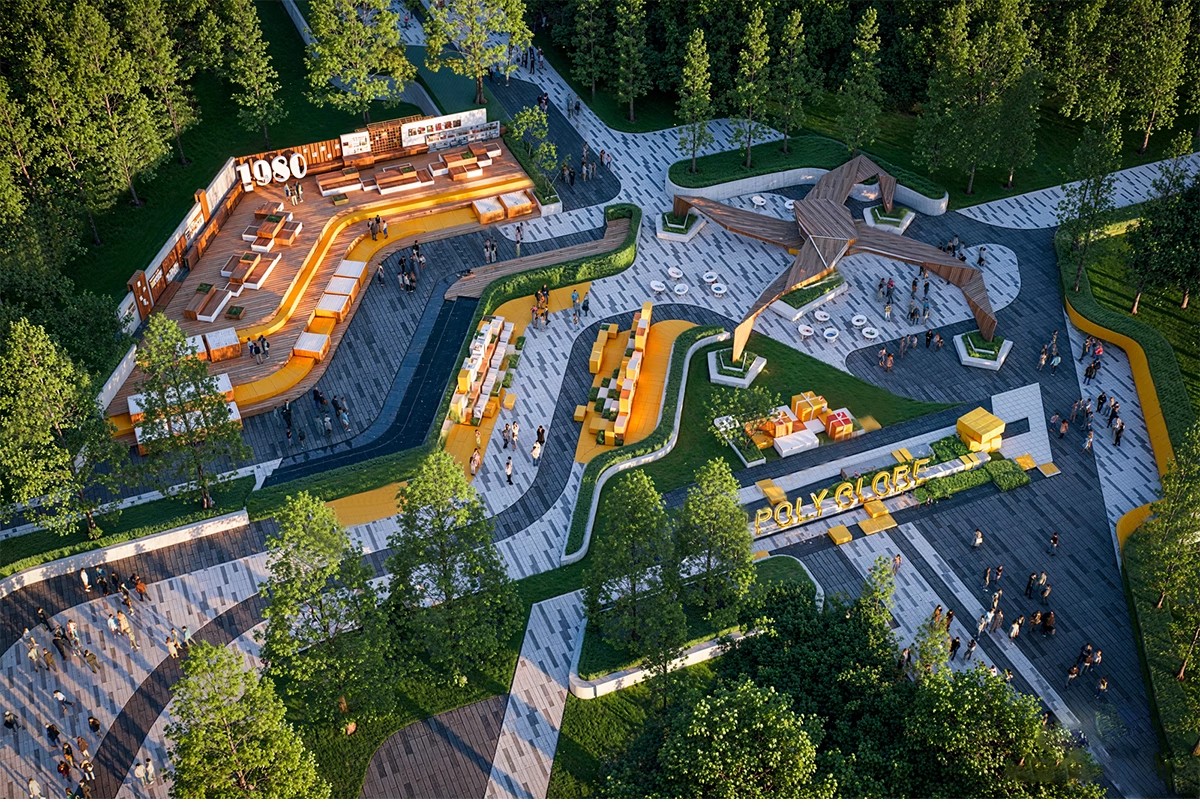 图片[17]-现代线性带状口袋公园街头绿地市政小游园城市休闲广场景观su模型-大怪兽分享