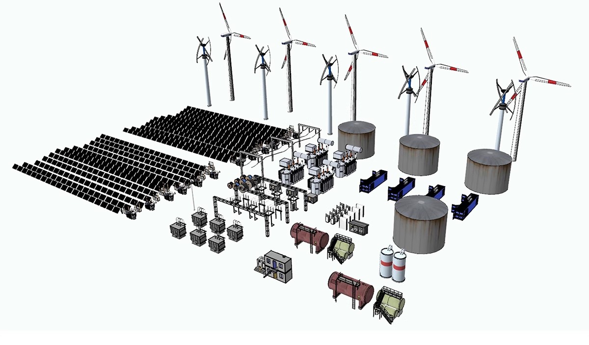 图片[17]-风力发电机su模型现代风车太阳能板山顶雷达站风能风电机草图大师-大怪兽分享