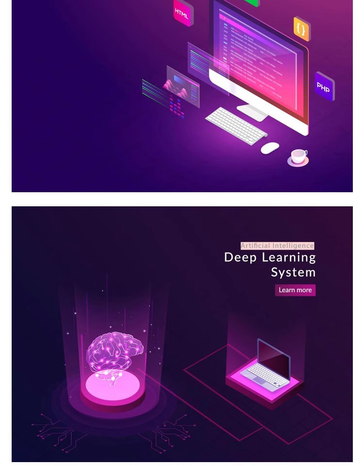图片[16]-2.5D立体等距UI插画商务金融科技大数据海报AI矢量EPS设计素材-大怪兽分享