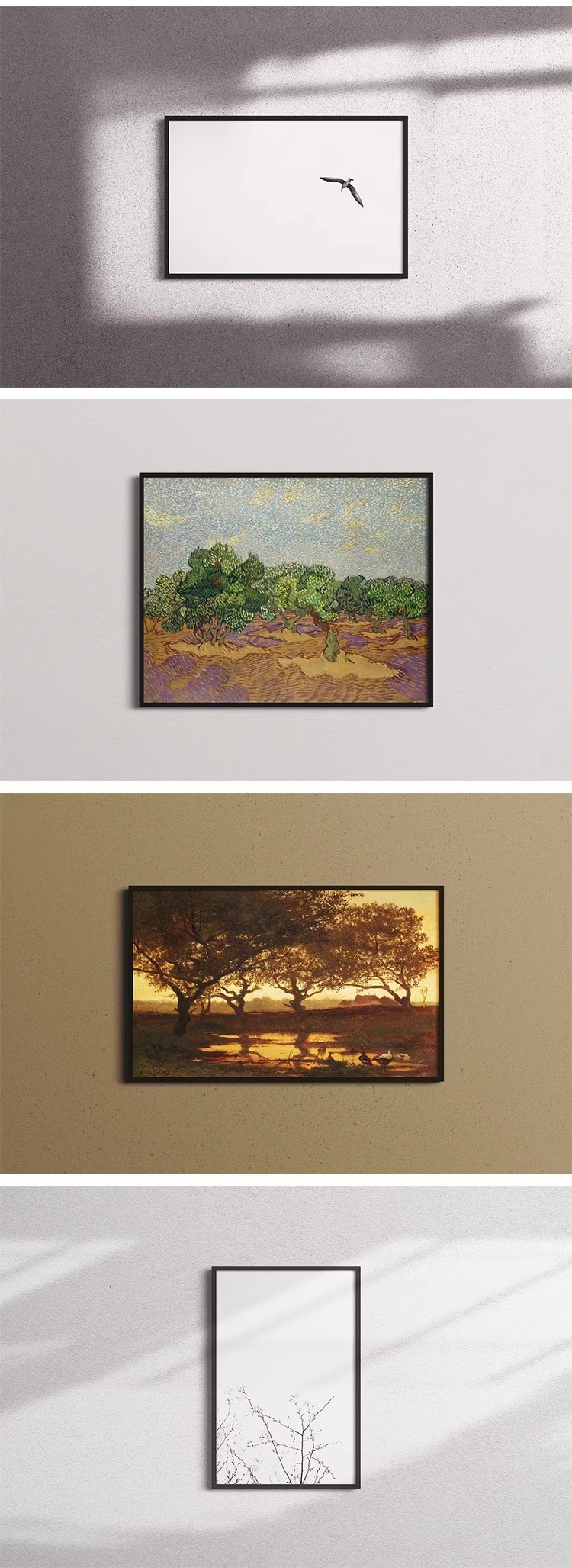 图片[17]-室内挂画海报画芯装饰画壁画油画设计作品贴图PS相框样机素材模板-大怪兽分享