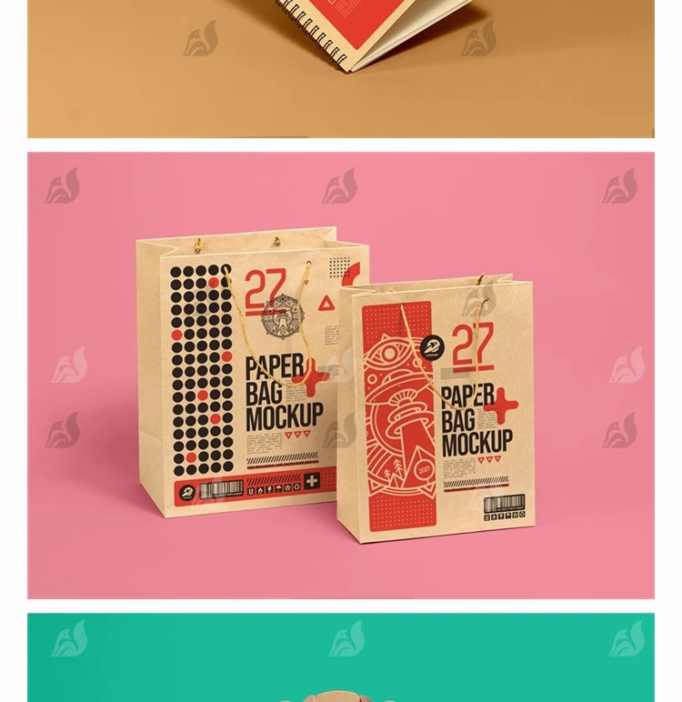 图片[4]-牛皮瓦楞纸盒包装盒外卖快餐打包食品包装展示样机PSD设计素材ps-大怪兽分享