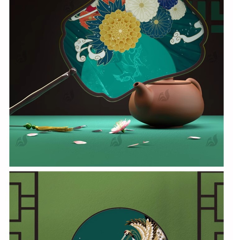 图片[4]-扇子折扇中国风灯笼文创样机效果图展示设计智能贴图古风psd素材-大怪兽分享