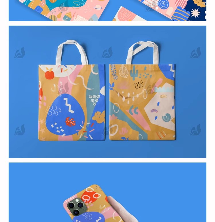 图片[4]-创意文创VI样机帆布包手机壳海报名片礼盒效果图展示设计psd素材-大怪兽分享