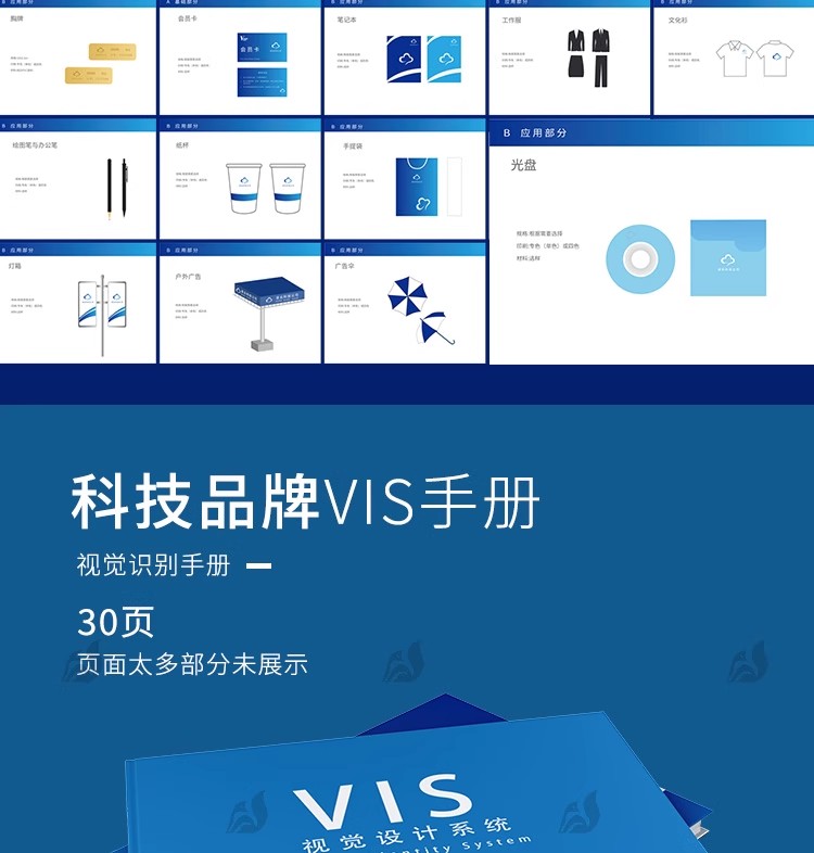 图片[17]-创意科技互联网VI品牌手册画册vis视觉CDR识别系统AI设计素材模板-大怪兽分享