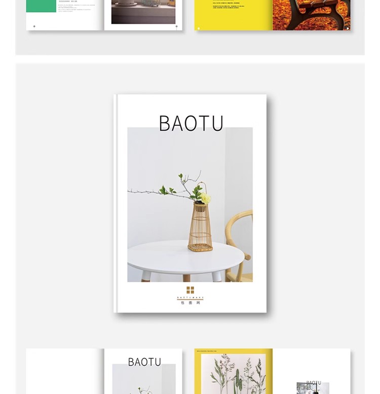 图片[5]-小清新风格画册宣传册手册产品画册公司介绍分层模板PSD设计素材-大怪兽分享