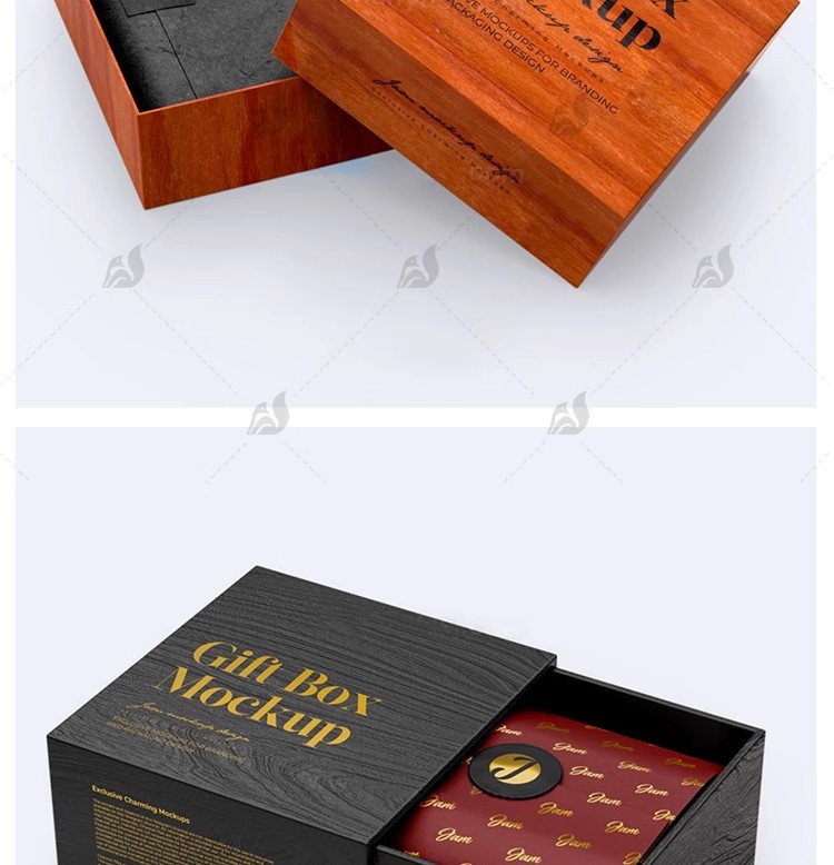 图片[4]-高端抽屉盒样机礼品盒首饰产品包装盒木盒包装样机贴图展示ps素材-大怪兽分享