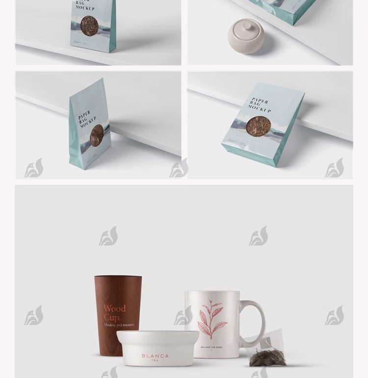 图片[7]-茶叶包装盒塑料袋罐子茶叶罐VI智能贴图样机PSD效果设计素材模板-大怪兽分享