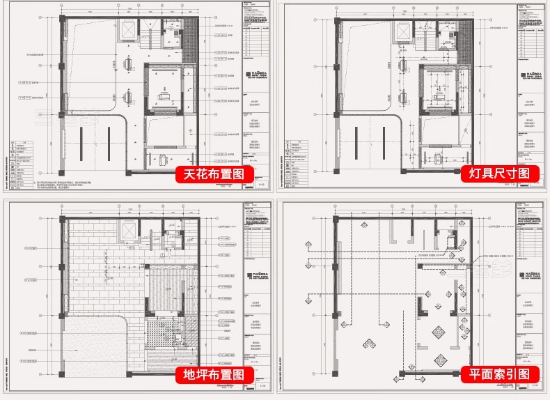 图片[65]-别墅复式客厅楼中楼挑空装修设计效果图中空现代中式轻奢施工图纸-大怪兽分享
