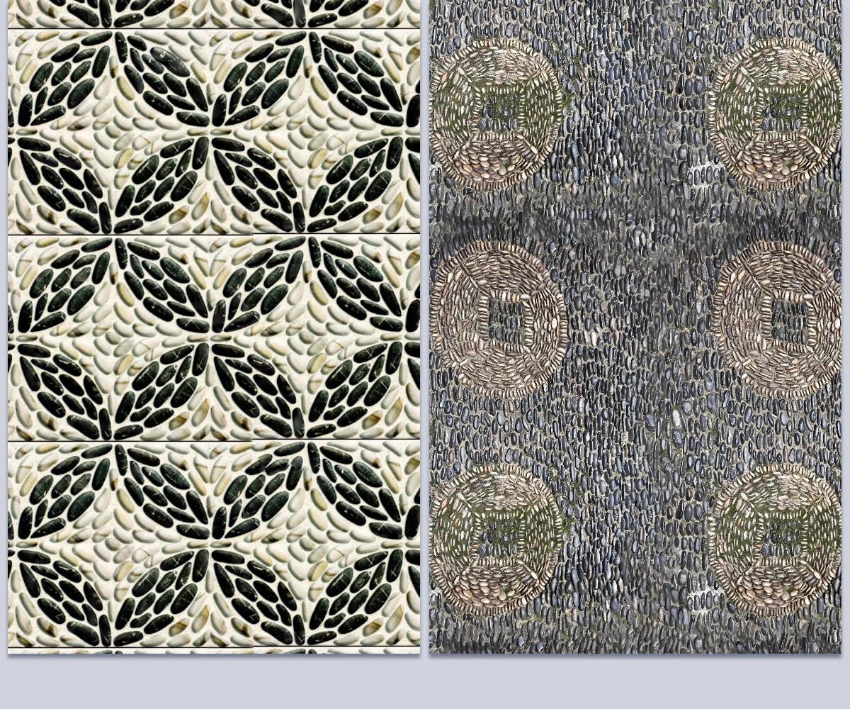 图片[19]-鹅卵石瓦片青瓦小青砖贴图地面铺装拼花ps素材库新中式园林铺地su-大怪兽分享