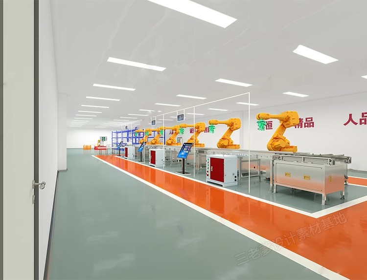 图片[19]-现代工厂生产车间流水线3dmax模型 工业厂房机床设备仓库3d模型库-大怪兽分享