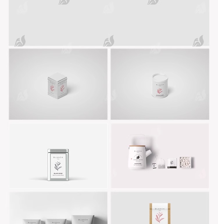 图片[8]-茶叶包装盒塑料袋罐子茶叶罐VI智能贴图样机PSD效果设计素材模板-大怪兽分享
