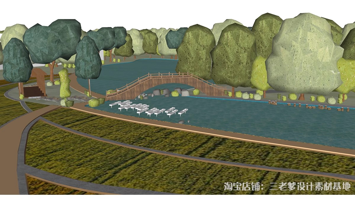 图片[20]-小清新分析图su模型园林景观建筑环艺城市规划草图大师竞赛风素材-大怪兽分享