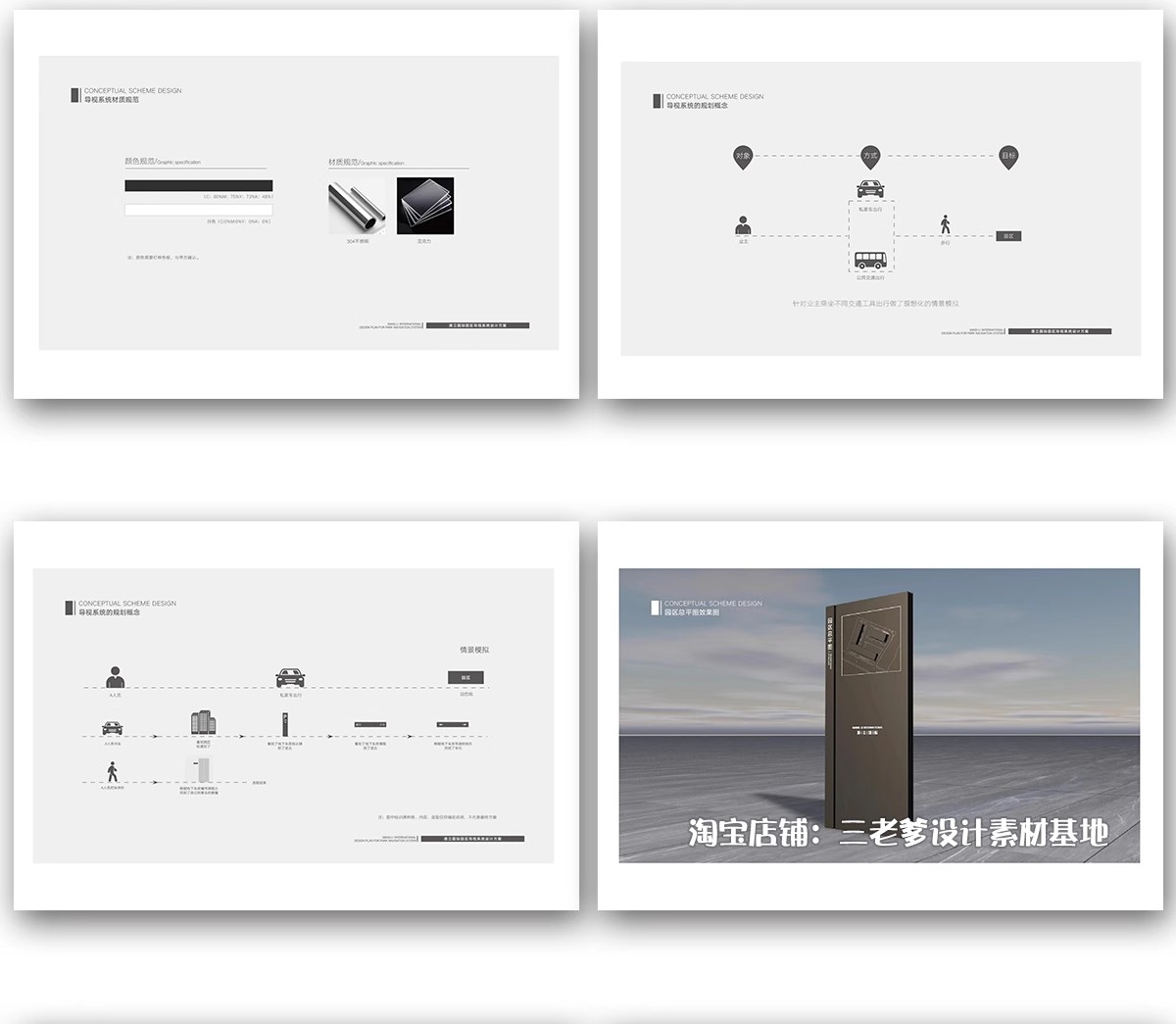 图片[20]-公园商业街公共空间园区标识牌导视系统概念PPT设计PDF方案文本-大怪兽分享