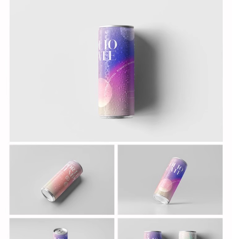 图片[6]-易拉罐饮料饮品可乐啤酒瓶子包装样机VI品牌展示模板PSD设计素材-大怪兽分享