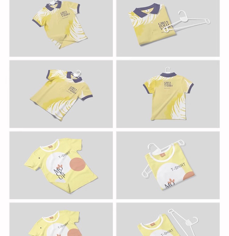 图片[6]-T恤服装文化衫工作短袖文创贴图印花图案展示效果样机PSD设计素材-大怪兽分享